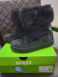 Зимние ботинки сапожки сапоги Crocs деми крокс кроксы дочке или маме