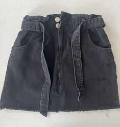 Спідниця джинс для дівчинки Zara, 9 років,134 см
