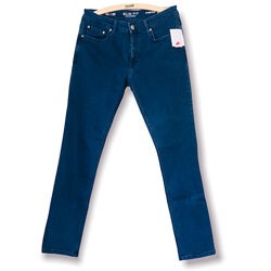Стрейчевые синие мужские джинсы, модные и комфортные, Германия, р-ры S, L