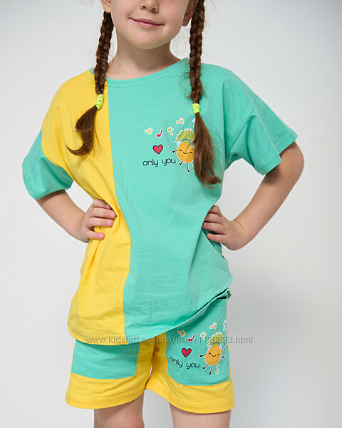 Літні бавовняні комплекти, піжами для дівчат 3-15 років, Nicoletta Туреччин