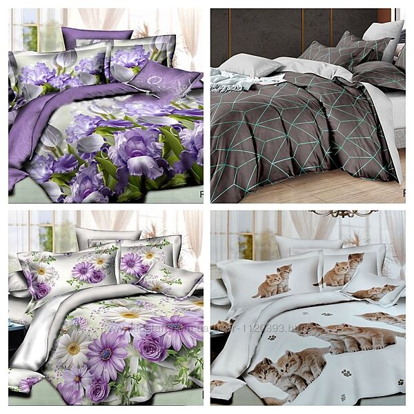 Постільна білизна із Ранфорсу, бавовна, різні розміри.