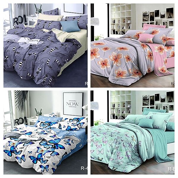 Постільна білизна із Ранфорсу, бавовна, різні розміри.