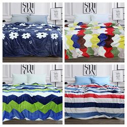 ЗНИЖКА на Мякі пледи з велсофту, 160х220 см та 200х220 см, різні кольори.