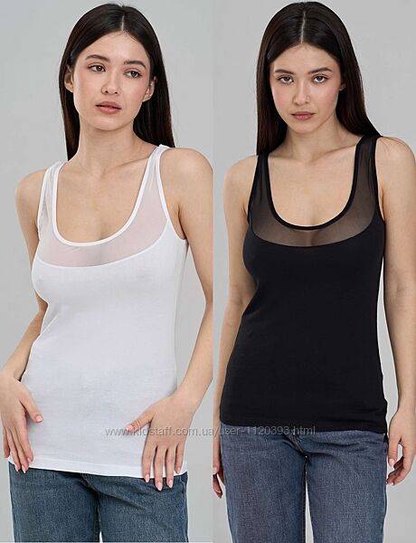 ЗНИЖКА Майки жіночі бавовняні мереживні OZKAN Туреччина.