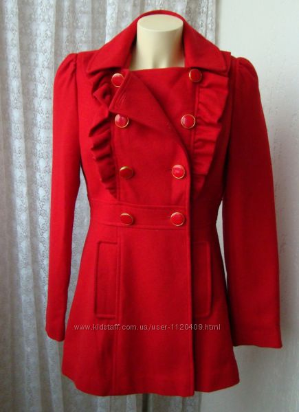 Пальто женское красивое модное демисезонное Miss Selfridge р. 46 4698