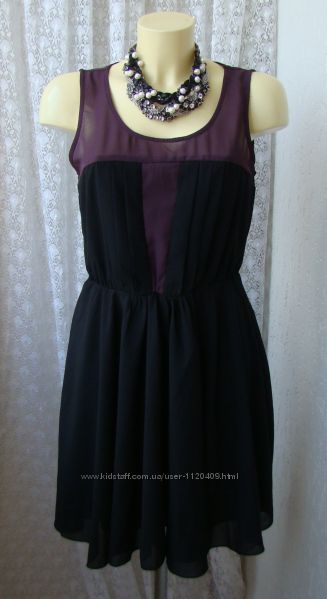 Платье модное черное летнее Vila р. 46 7012