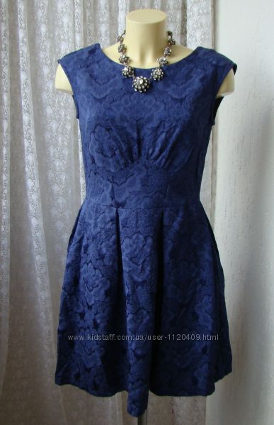 Платье красивое нарядное синее Closet р. 46 7069