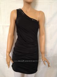 Платье черное на одно плечо, Tally Weijl, размер  L