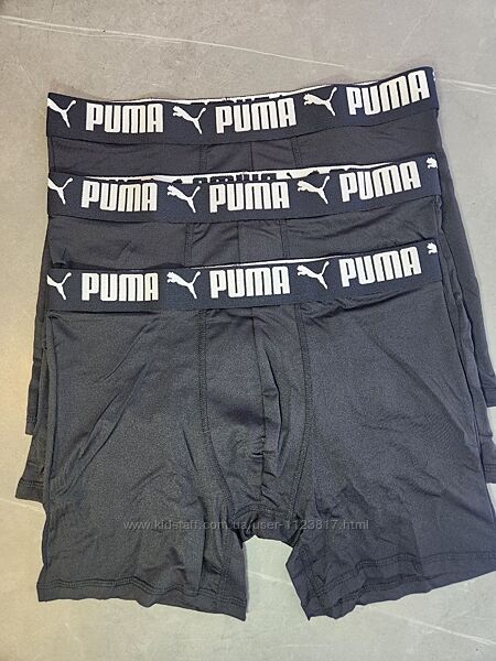 Чоловічі труси боксери puma 3pk mens boxer brief 859429 01 оригінал