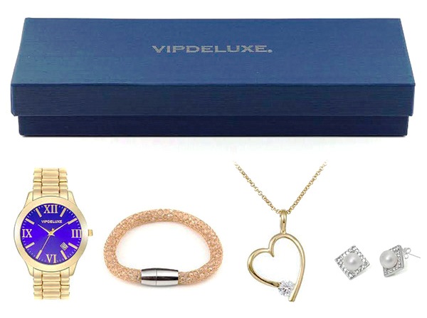 ПРОДАНО!!! Подарочные наборы VIP DE LUX. Swarovski + позолота.