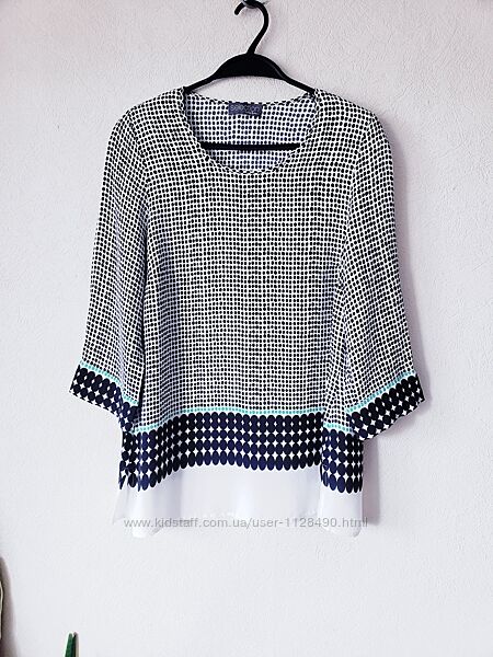 Удлиненная натуральная текстурированная блуза Ulla popken