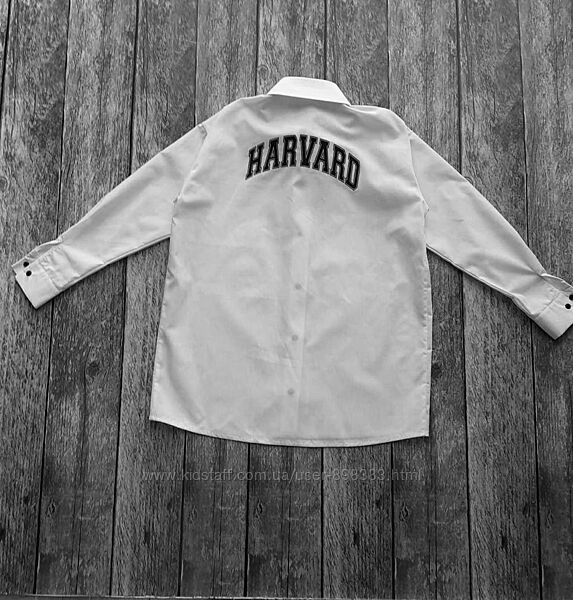 Рубашка котонова подовжена, оверсайз. Harvard