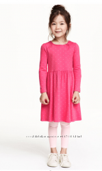 ПЛАТЬЯ с рукавчиком в горошек, бренд H&M, размеры 92 и 134-140, Германия 