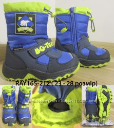 Термо ботинки B&G RAY165-212 для мальчика зимние термики биджи, р. 23-28