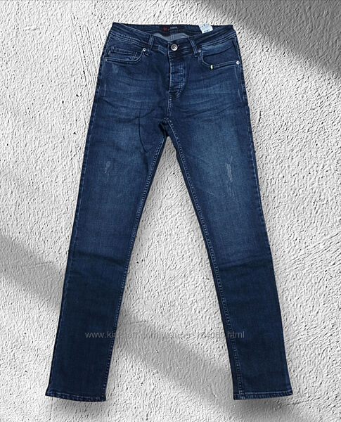 Мужские молодежные джинсы скини 5166 Blackzi р30,32, синие