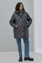 Тепла зимова стьобана куртка для вагітних, С-ХЛ,2 кольори