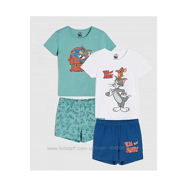 Піжамні комплекти, пижама Tom & Jerry, 2 шт,128,134 зріст, ціна за набір