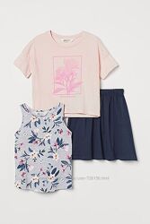 Костюм H&M, футболка, майка і спідниця на 11-12 років