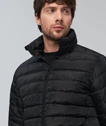 Куртка чоловіча без капюшона на осінь/весну, розмір Л, чорна