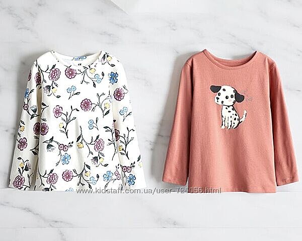 Реглани H&M на 4-10 років, ціна за набір