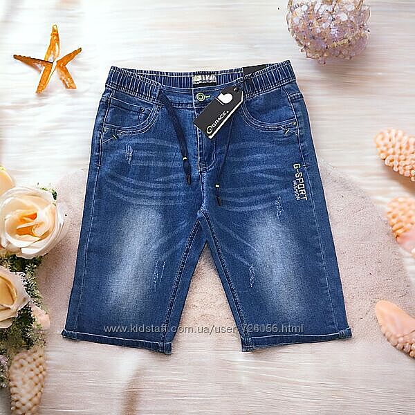 Шорти дитячі літні, підліткові джинсові 134-146 см