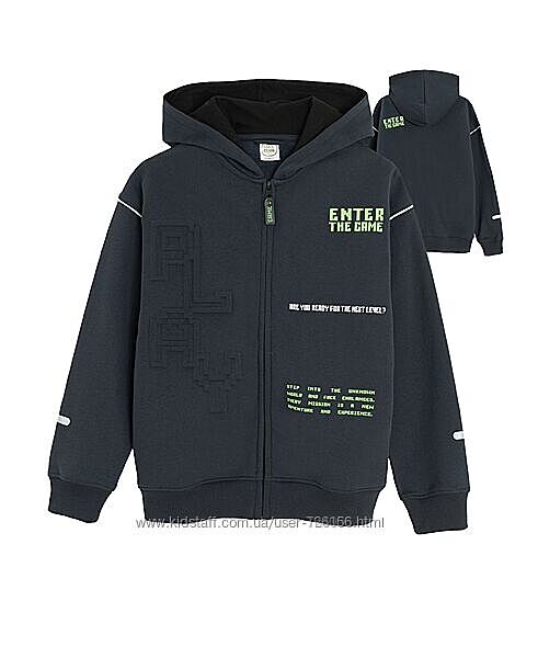 Кофта на блискавці толстовка худі COOL CLUB 134 і 164см