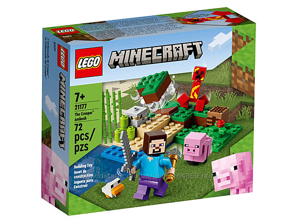 Конструктор Lego Minecraft Засада Крипера 21177