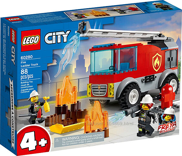 Lego City Пожарная машина с лестницей 60280