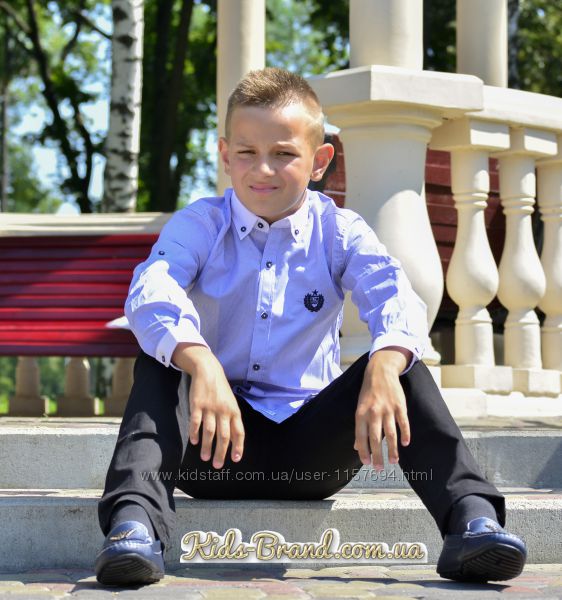 Рубашка Armani Junior школьная на мальчика от 6 до 14 лет
