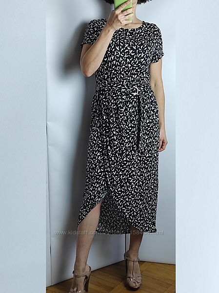 трикотажное натуральное платье Marks&Spencer р. UK 10 на р. S-M