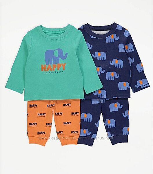 пижамы пижамки для малышей фирмы George 9-36 мес
