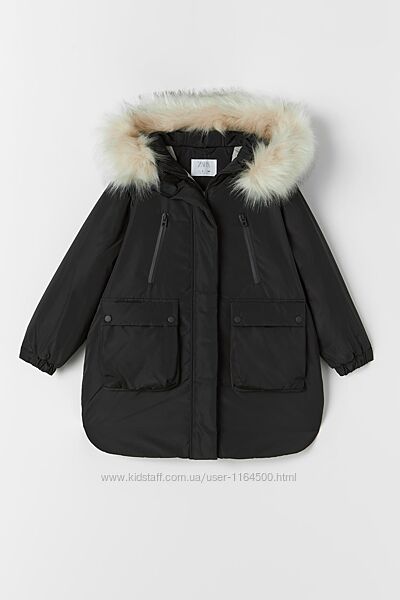 Дитяча зимова куртка для дівчинки Zara Іспанія Розмір 116, 128, 134 