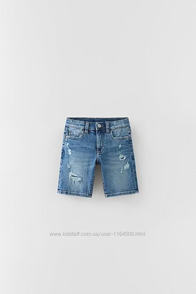 Джинсові шорти для хлопчика Zara Іспанія Розмір 152, 164 сині