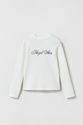 Реглан в рубчик для дівчинки Zara Іспанія Розмір 140 152 164 білий оригінал