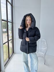 Підліткова зимова куртка для дівчинки Розмір 146, 152, 158, 164 чорна