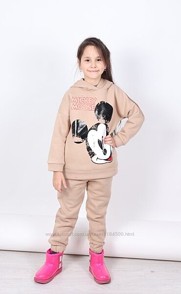 Спортивний костюм з Міккі Маус для дівчинки Розмір 116, 122, 128, 134, 140