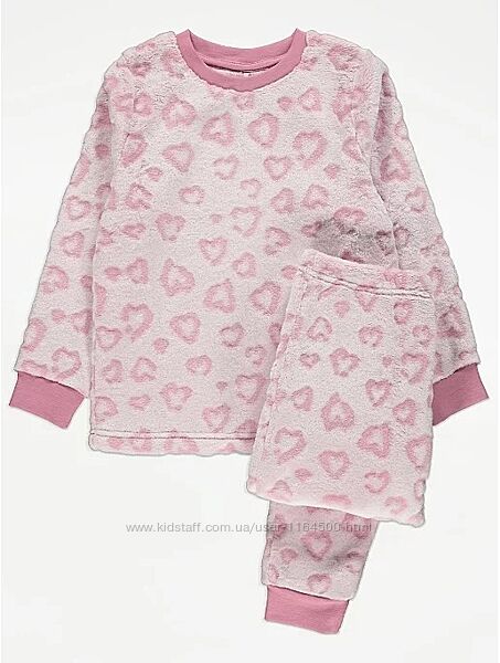 Тепла зимова піжама для дівчинки підлітка George Англія Розмір 158-164