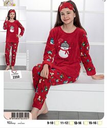Тепла піжама для дівчинки Mini Moon Туреччина Розмір 134, 140, 146, 152