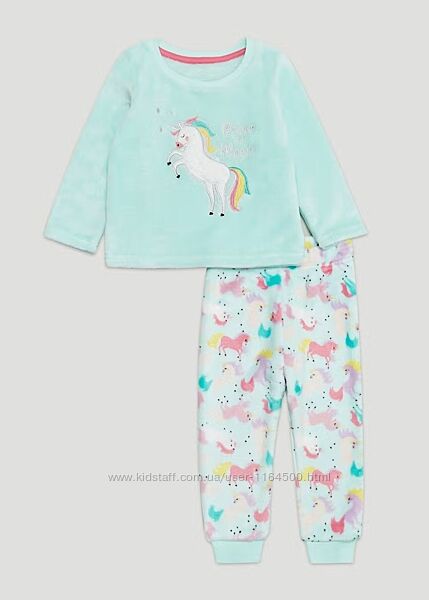 Дитяча зимова піжама для дівчинки Matalan Великобританія Розмір 104-110
