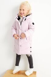 Дитяча зимова куртка для дівчинки C&A Німеччина Розмір 122, 128 рожева