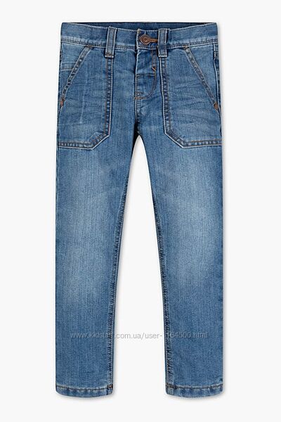 Дитячі джинси на підкладці для хлопчика 5-6 років C&A Розмір 116 блакитні