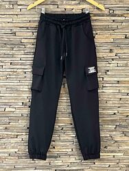 Джогери карго з бічними кишенями для хлопчика Розмір 146, 152 158 164 чорні