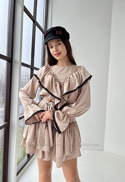 Підліткова сукня для дівчинки Розмір 152, 158, 164, 170 бежева