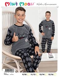 Тепла піжама для хлопчика Mini Moon Туреччина Розмір 134, 140, 146, 152