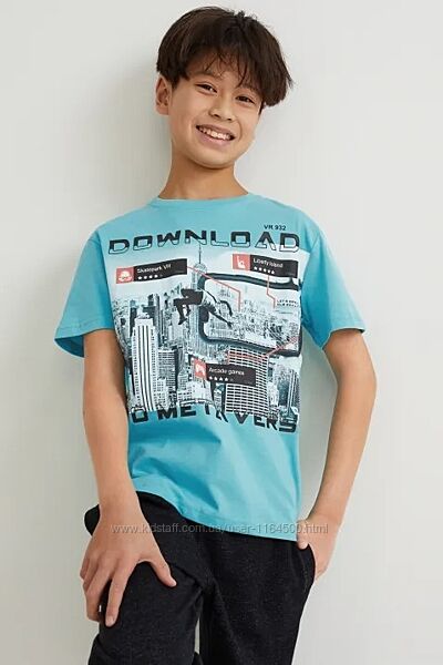 Підліткова футболка для хлопчика C&A Німеччина Розмір 158-164, 170-176