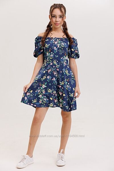 Підліткова сукня для дівчинки Розмір 134, 140, 146, 152, 158, 164 синя