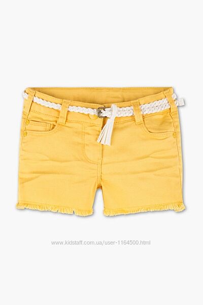 Жовті джинсові шорти для дівчинки 4-5 років C&A Німеччина Розмір 110