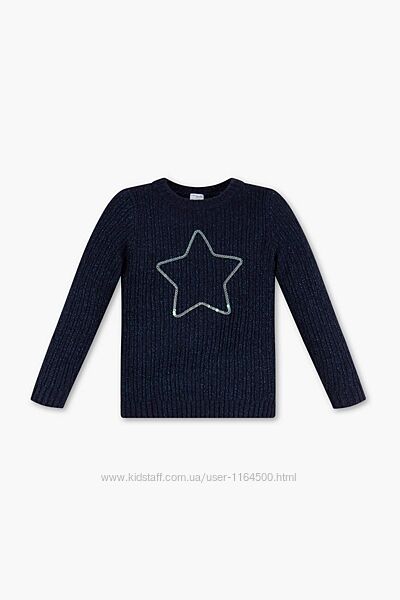 Ошатний светр для дівчинки C&A Palomino Німеччина Розмір 128 синій оригінал