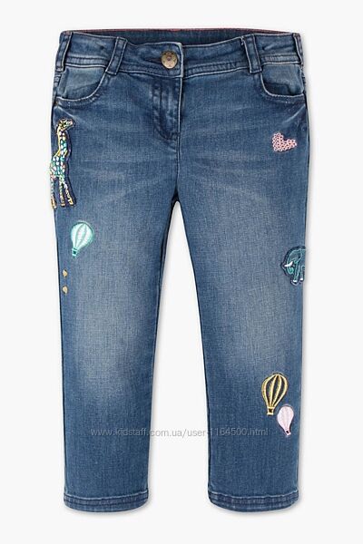 Дитячі джинси для дівчинки 5-6-7 років C&A Німеччина Розмір 116, 122 сині