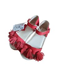 Замшеві сандалі для дівчинки Reserved Розмір 29 17.5см, 30 18см червоні